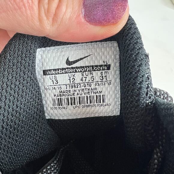 Nike Alpha Pro 2 3/4 TD Shoes Men\'s 13 Black Low Top Athletic Football Cleats main image 8